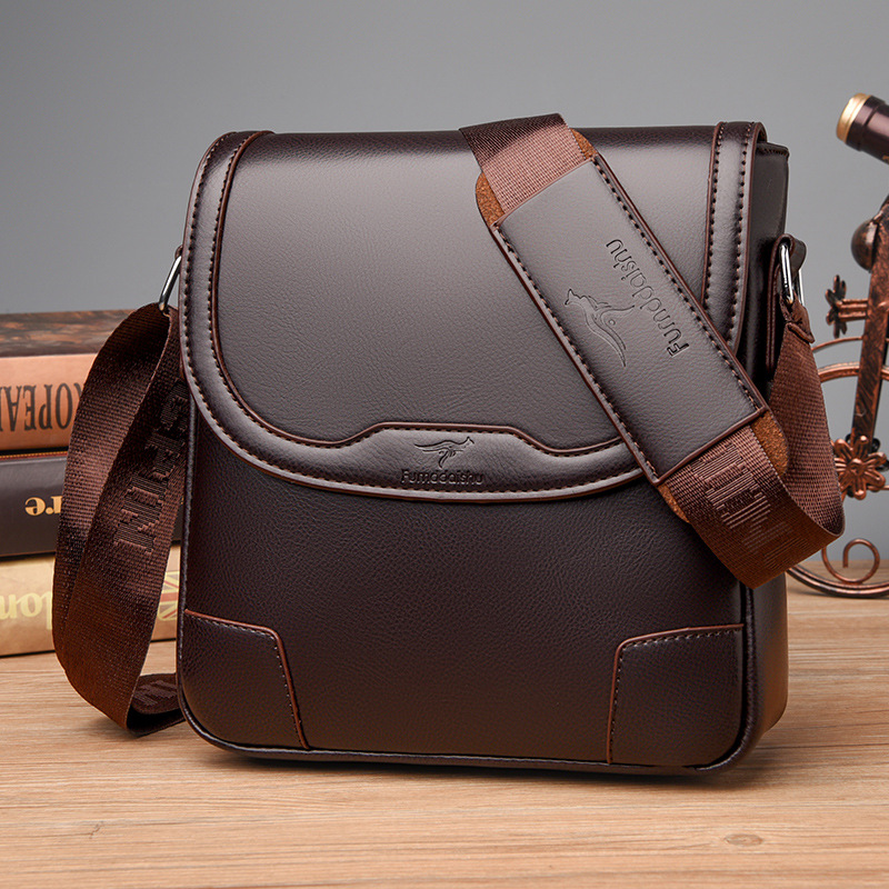 Leather Work Handbag - Luxury Brand Men Leather Shoulder Bags