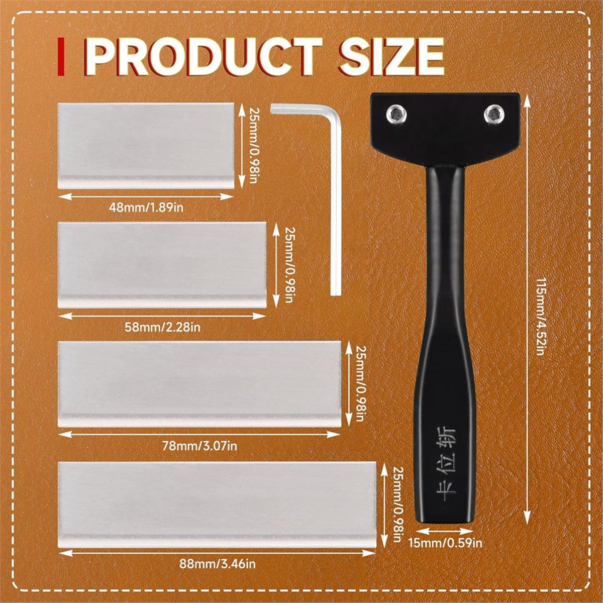 DT38 Professional Carbon Steel - đánh giá và giá Leatherwork Knife