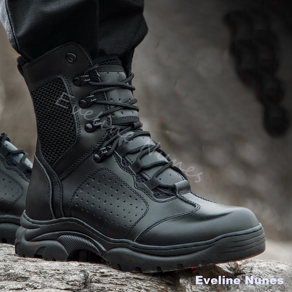 Mesh Mid High Tactical Combat  - đánh giá và giá Leatherwork Boots