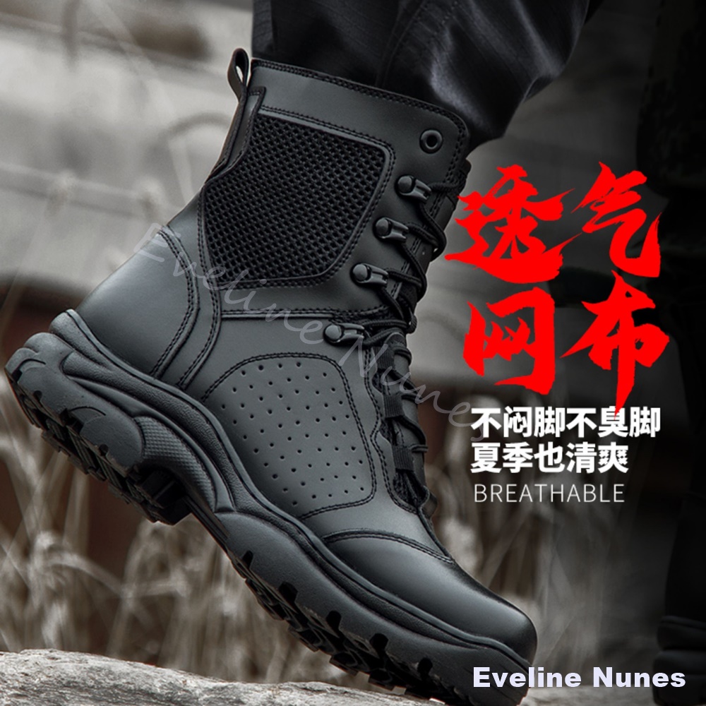 Mesh Mid High Tactical Combat  - đánh giá và giá Leatherwork Boots