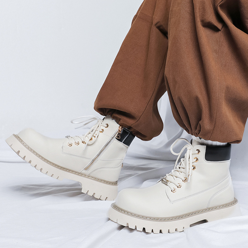 plus size men fashion party ba - đánh giá và giá Leatherwork Boots