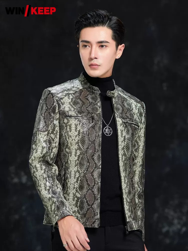 Spring Men Snake Pattern Sheep - đánh giá và giá Leatherwork Free Patterns