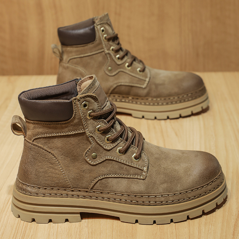 Men's Fashion Spring Platform  - đánh giá và giá Leatherwork Boots