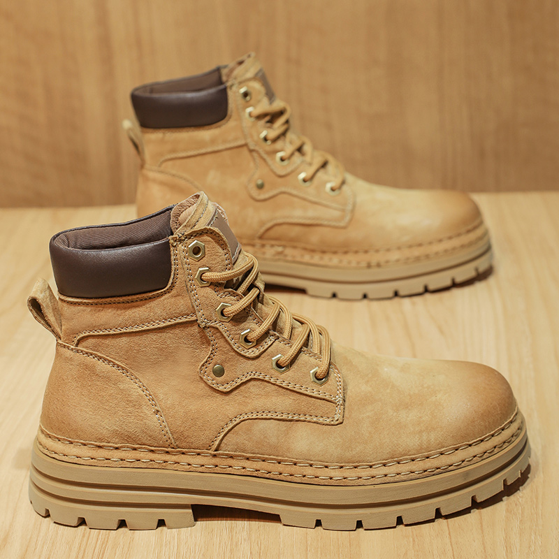 Men's Fashion Spring Platform  - đánh giá và giá Leatherwork Boots
