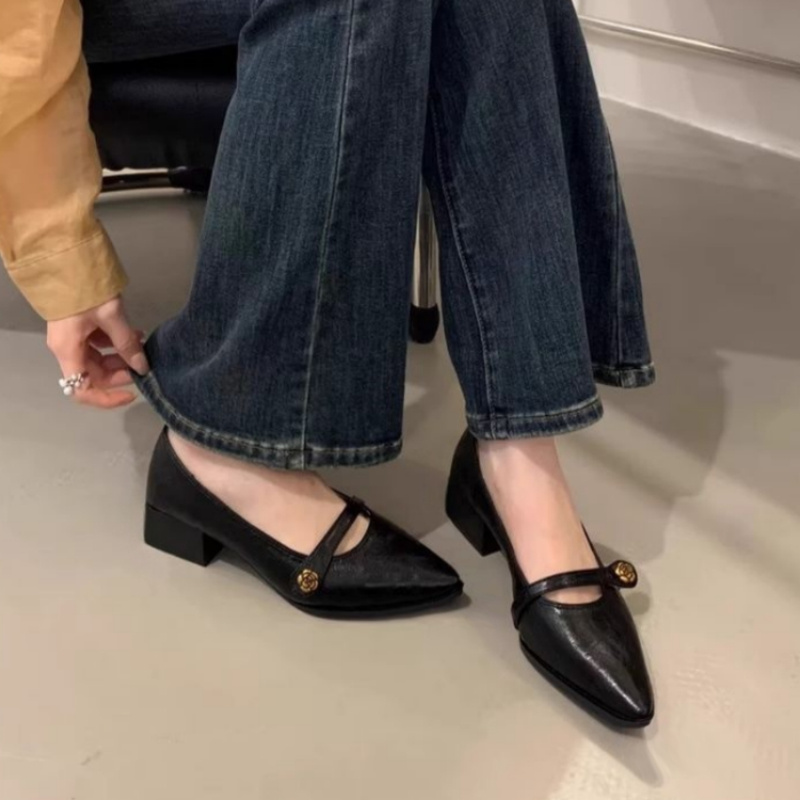 French Vintage Chunky Heel Mar - đánh giá và giá Leatherwork In French