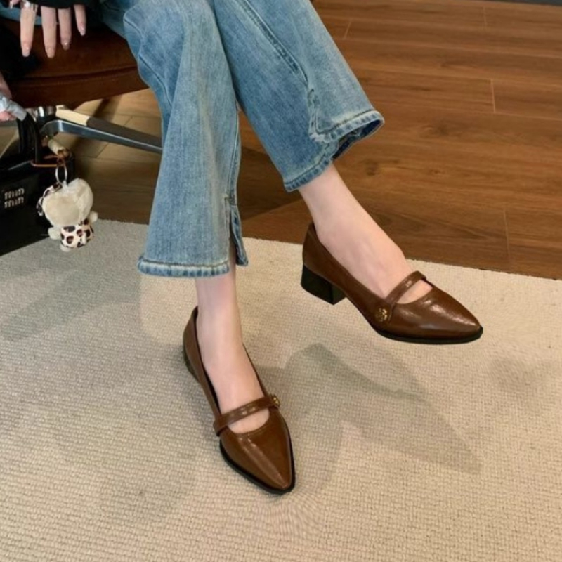 French Vintage Chunky Heel Mar - đánh giá và giá Leatherwork In French