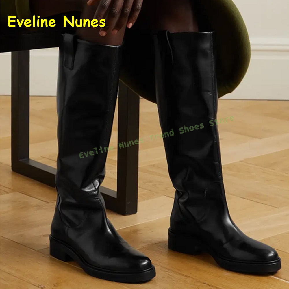Black Leather Knee High Riding - đánh giá và giá Leatherwork Boots