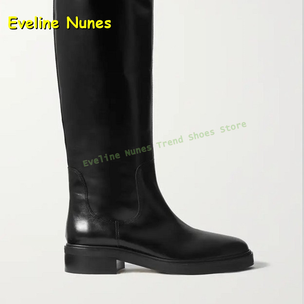 Black Leather Knee High Riding - đánh giá và giá Leatherwork Boots