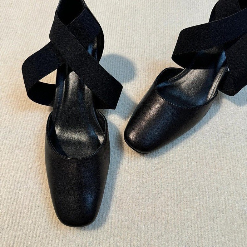Women's Cross Strap Block Heel - đánh giá và giá Leatherwork In French