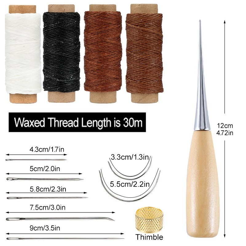 13 Pcs Leather Sewing Set Hand - đánh giá và giá Leatherwork Awl