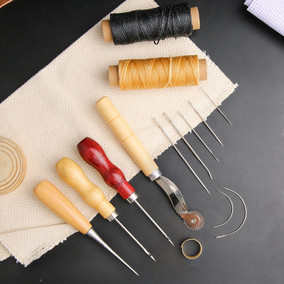 13 Pcs Leather Sewing Set Hand - đánh giá và giá Leatherwork Awl