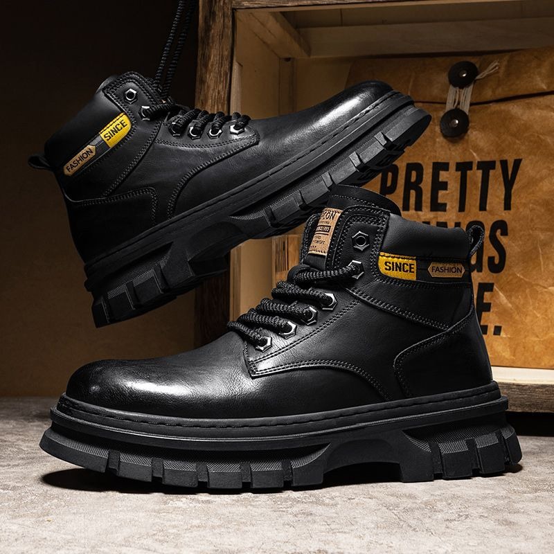 Vintage Men Platform Ankle Boo - đánh giá và giá Leatherwork Boots