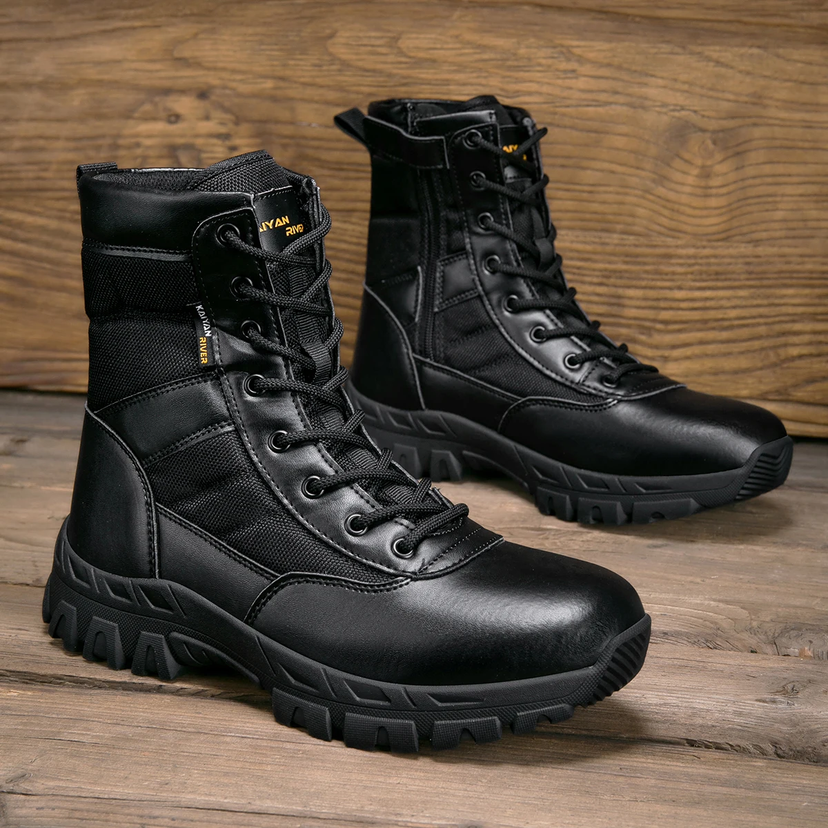 Men's Outdoor Hiking Shoes Hig - đánh giá và giá Leatherwork Boots