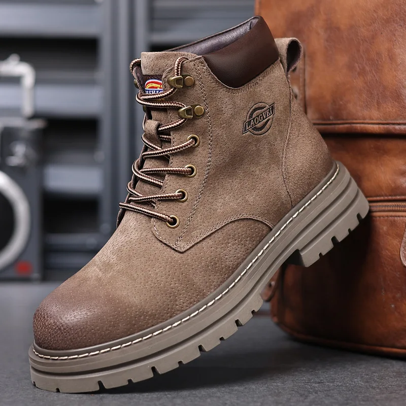 High Quality Men Shoes Genuine - đánh giá và giá Leatherwork Boots