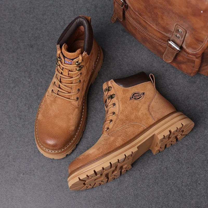 High Quality Men Shoes Genuine - đánh giá và giá Leatherwork Boots