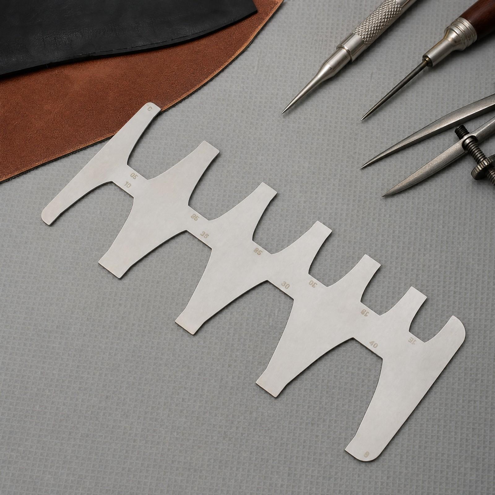Belt-End Template Ruler 1.2 Mm - đánh giá và giá Leatherwork Free Patterns