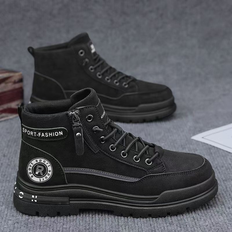 Men Retro High Top Work Boots  - đánh giá và giá Leatherwork Boots