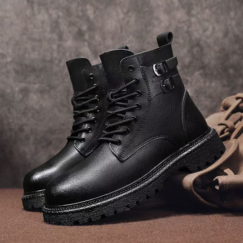 Men Autumn Winter Big Size Gen - đánh giá và giá Leatherwork Boots