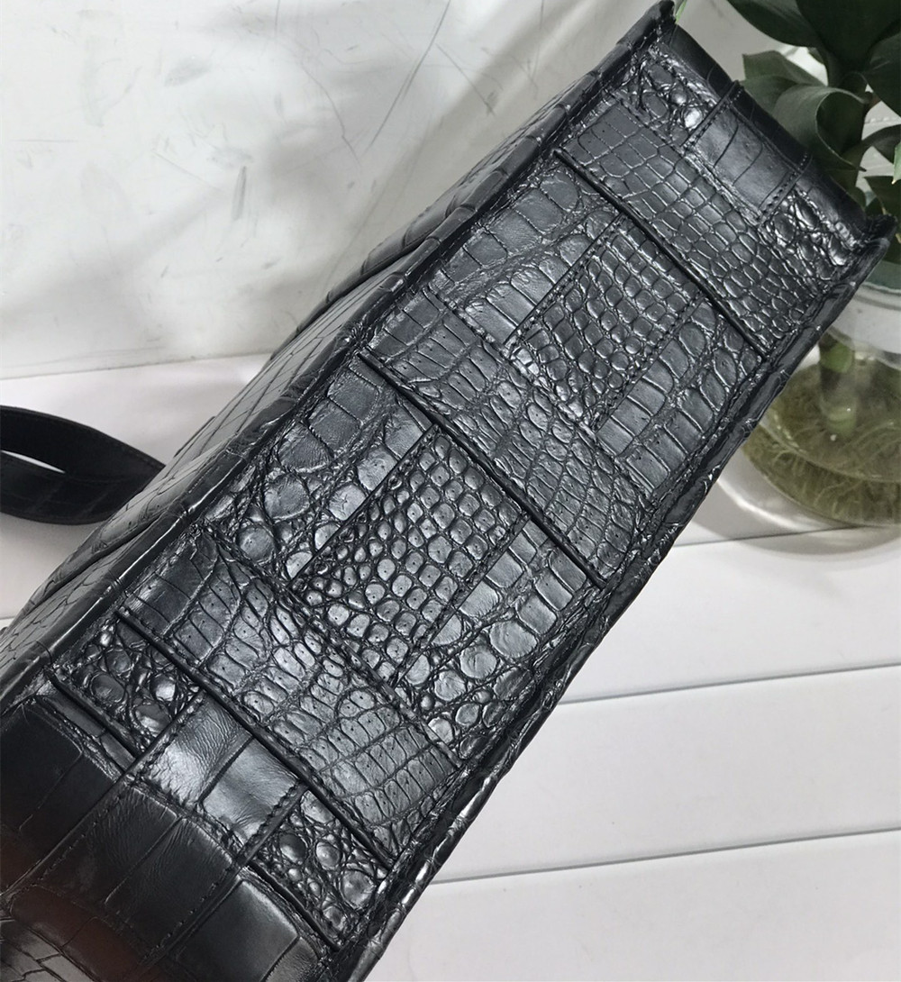 New Crocodile Leather Laptop B - đánh giá và giá Leather Work Handbag